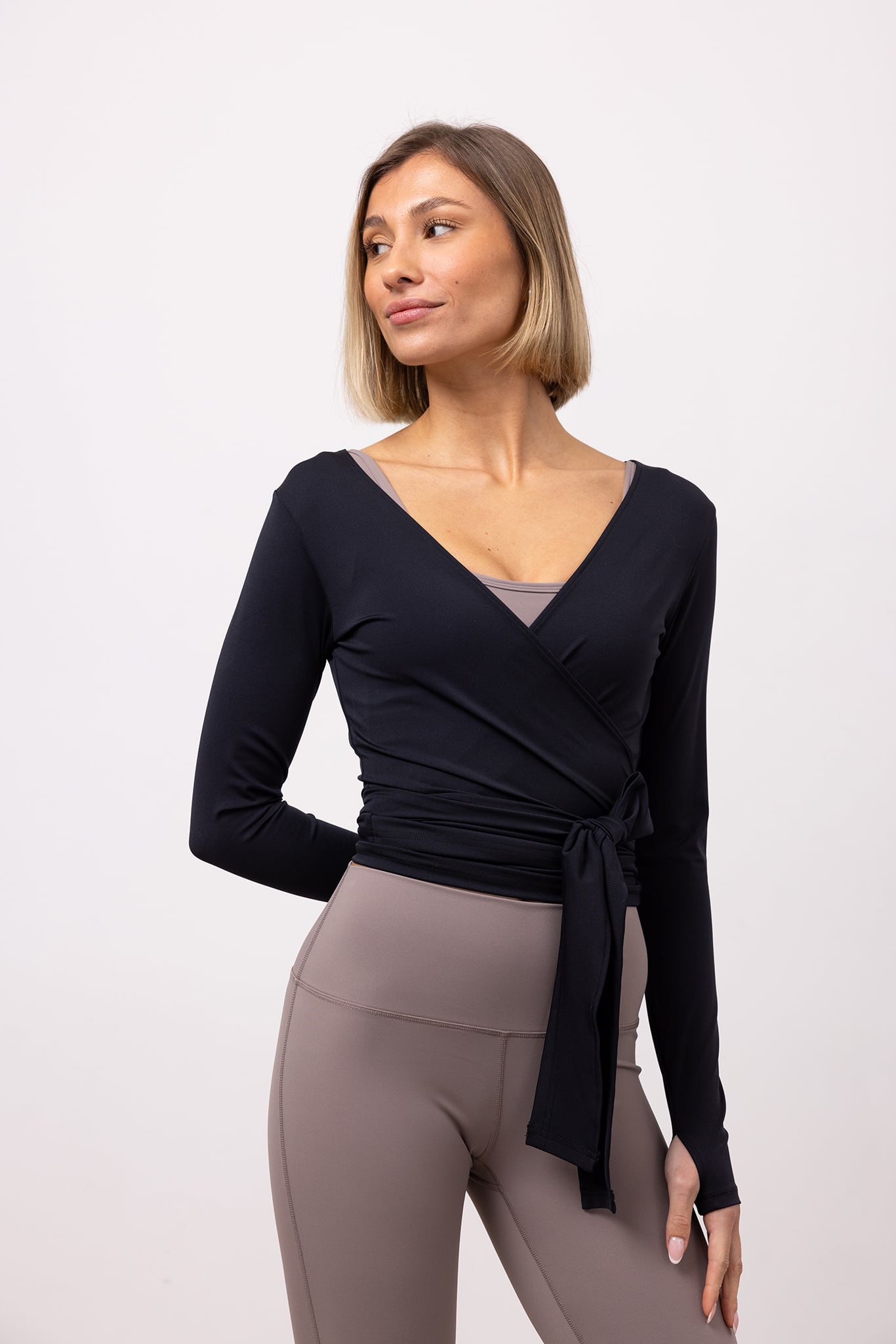 Full-Length Ballerina Wrap Top