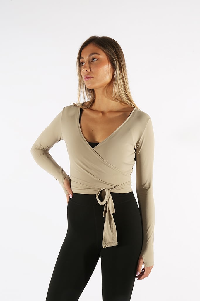 Ballerina Wrap Top Olive
