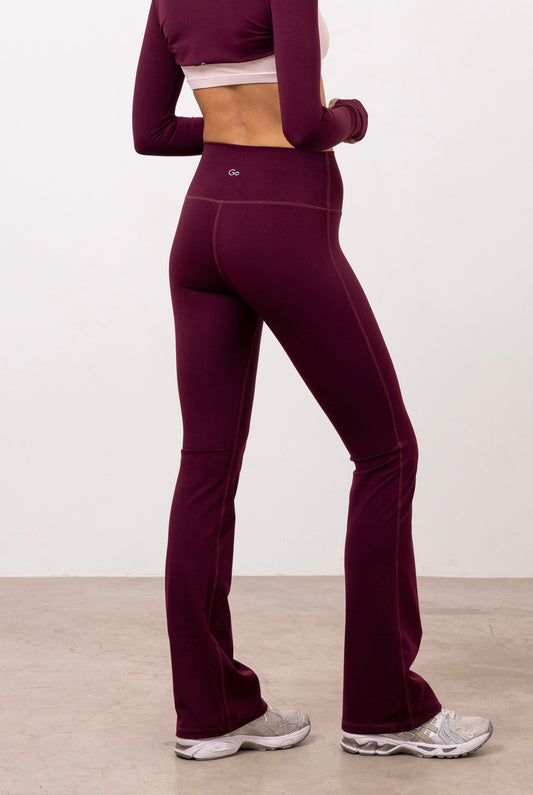 Dea Flare Pants Burgundee