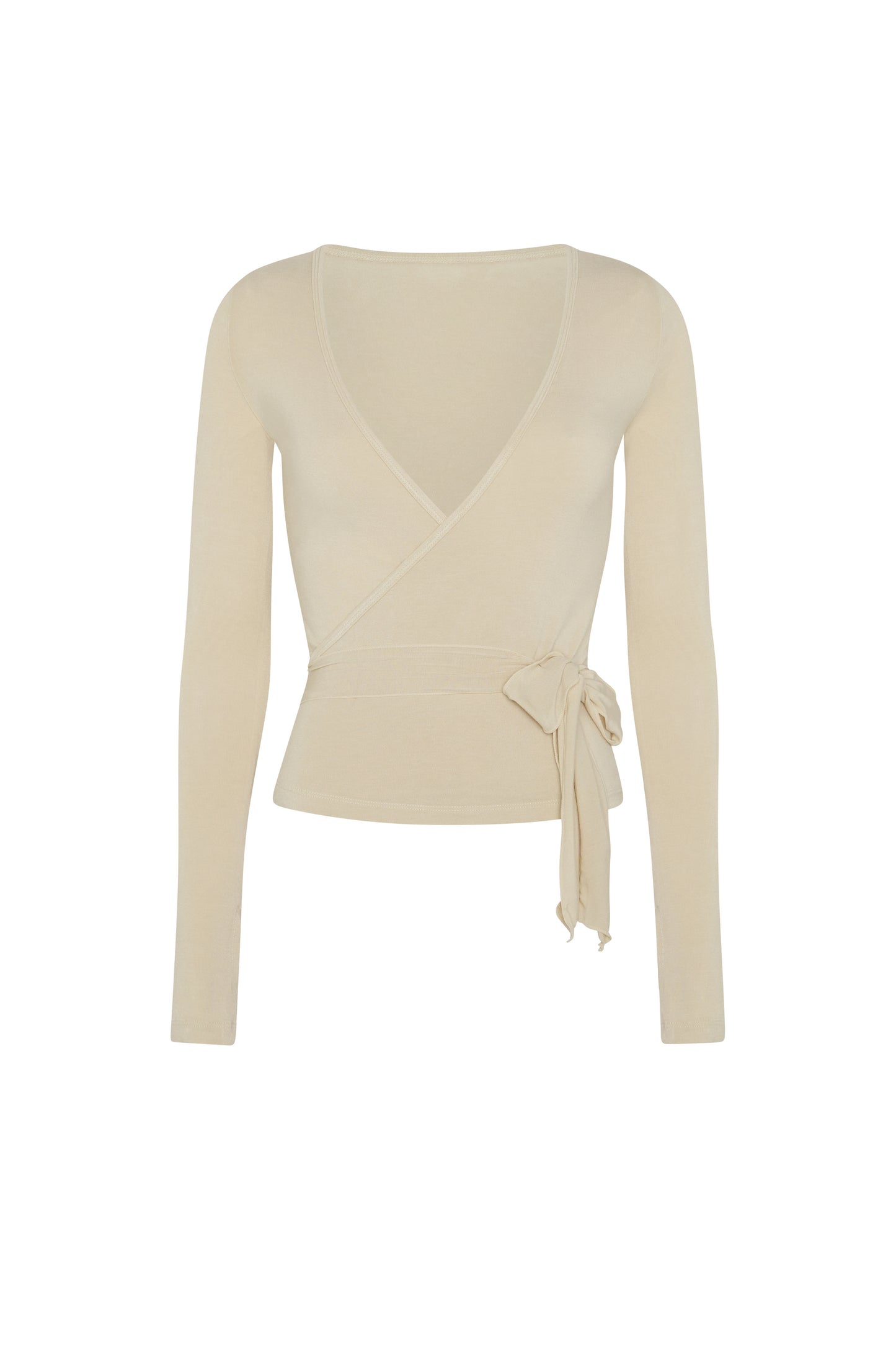 Ballet Muse Wrap Top Sand